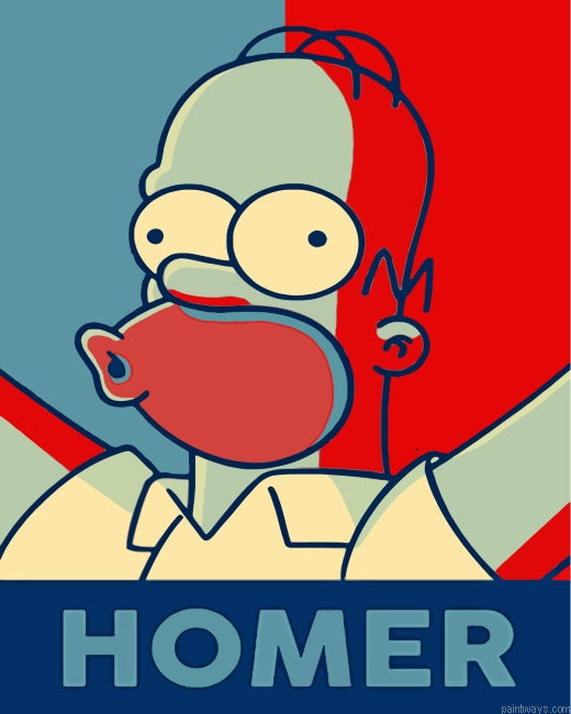 Homer Simpson Painting By Numbers.png