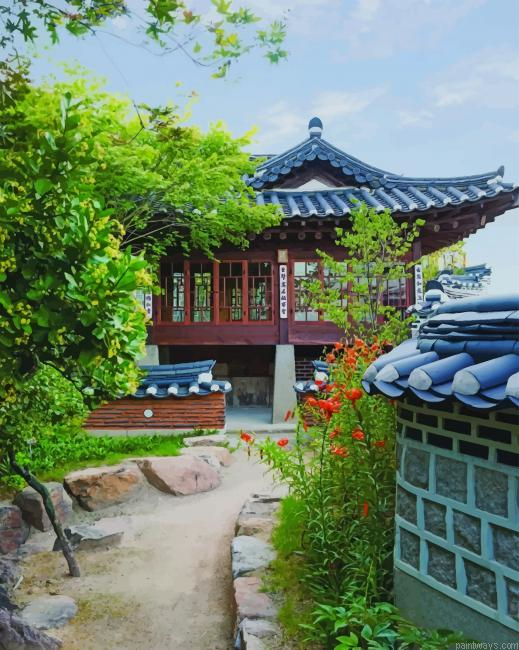 House Of Baek Inje Korea New Painting By Numberss.png
