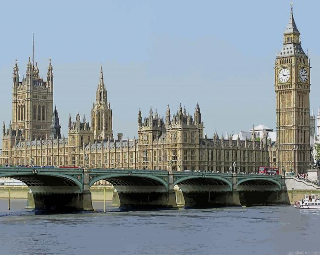 House Of Parliament London New Painting By Numberss.png