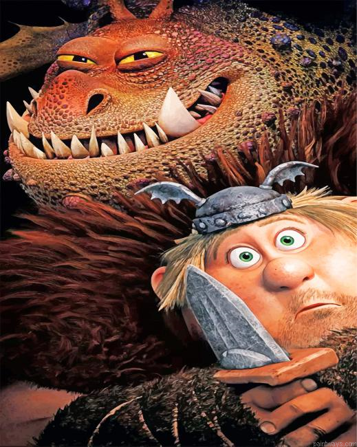 How To Train Your Dragon Painting By Numbers.png