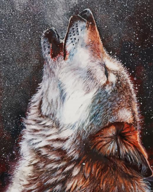 Howling Wolf New Painting By Numberss.png
