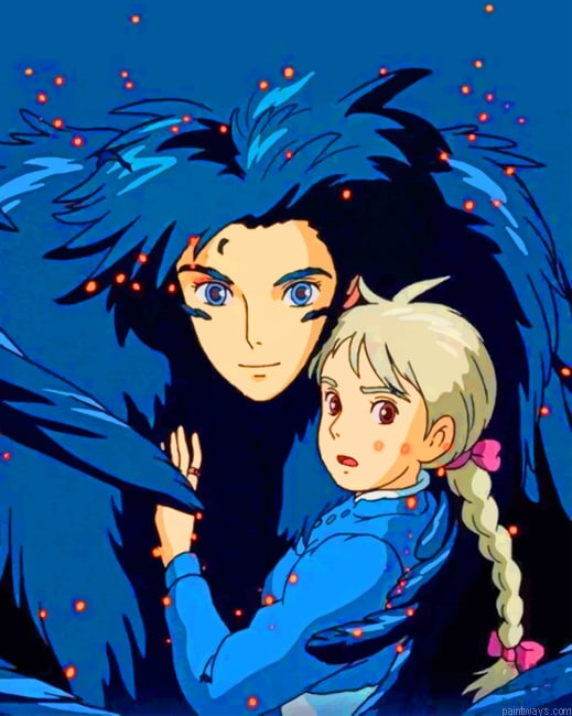 Howls Moving Castle Anime Painting By Numberss.png