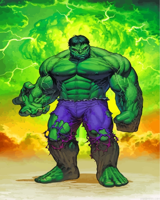 Hulk Hero Painting By Numbers.png