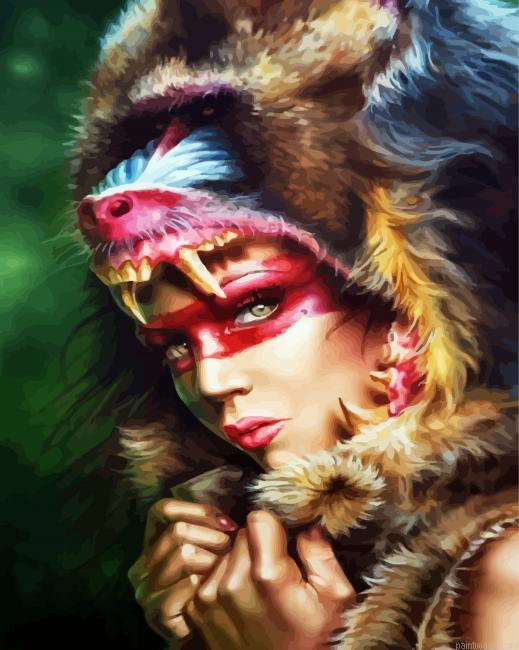Huntress Mandrill Painting By Numberss.png