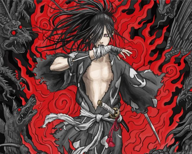 Hyakkimaru Character Painting By Numberss.png