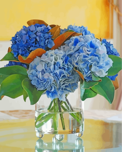 Hydrangea Blur Flower Painting By Numbers.png