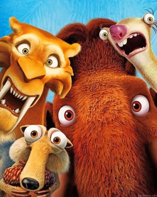 Ice Age Collision Course Poster New Painting By Numberss.png