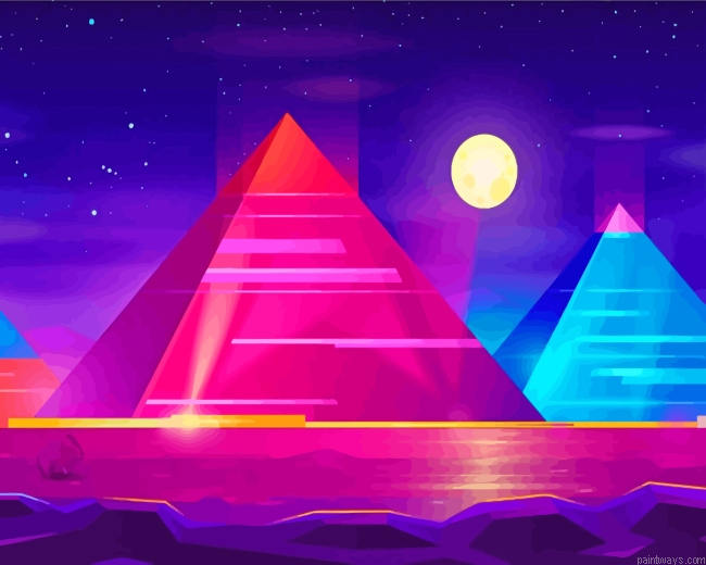 Illustration Desert Pyramids Painting By Numberss.png