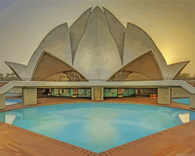 Indian Lotus Temple Painting By Numbers.png