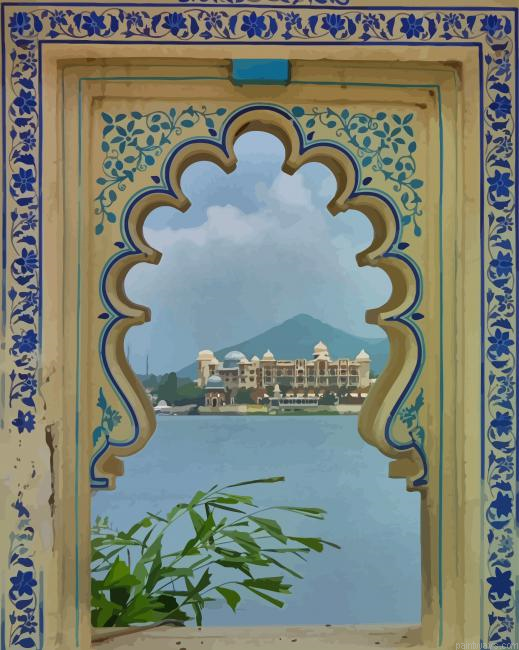 Indian Palace Window New Painting By Numberss.png