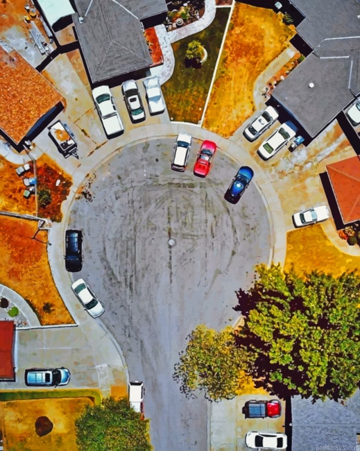 Intersection Cars Painting By Numberss.png