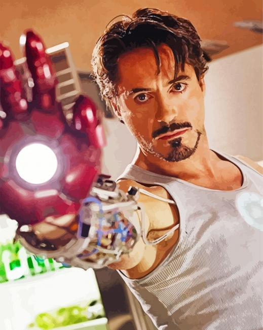 Iron Man Hero Painting By Numbers.png