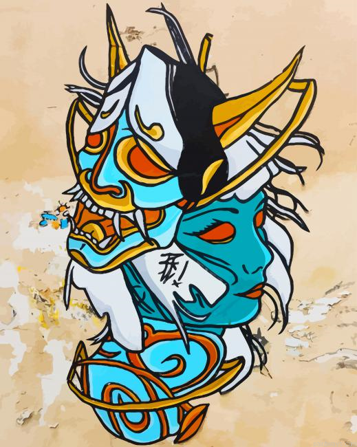 Japanese Art Graffiti New Painting By Numberss.png