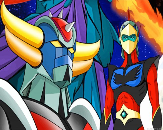 Japanese Robot Goldrake Painting By Numberss.png