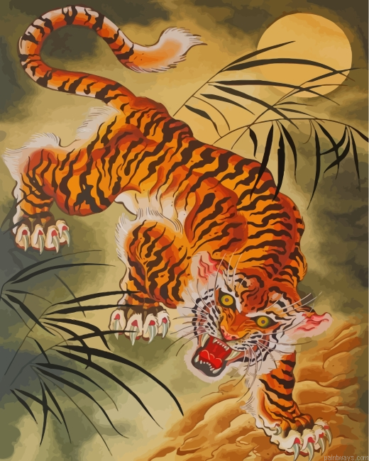 Japanese Tiger Painting By Numbers.png
