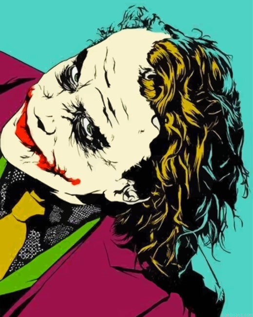 Jocker In Pop Art Painting By Numberss.png