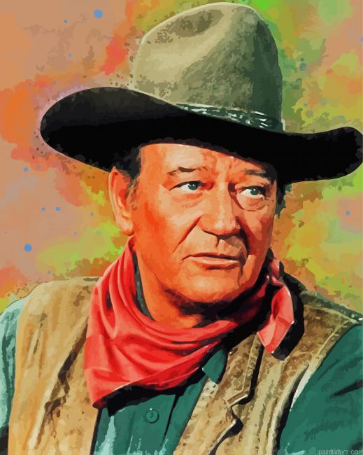 John Wayne Art Painting By Numberss.png