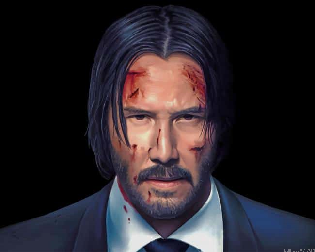 John Wick Keanu Reeves New Painting By Numberss.png
