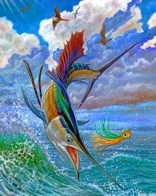 Jumping Swordfish Painting By Numbers.png
