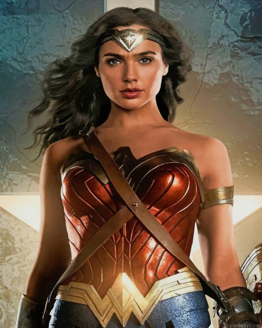 Justice League Wonder Woman New Painting By Numberss.png