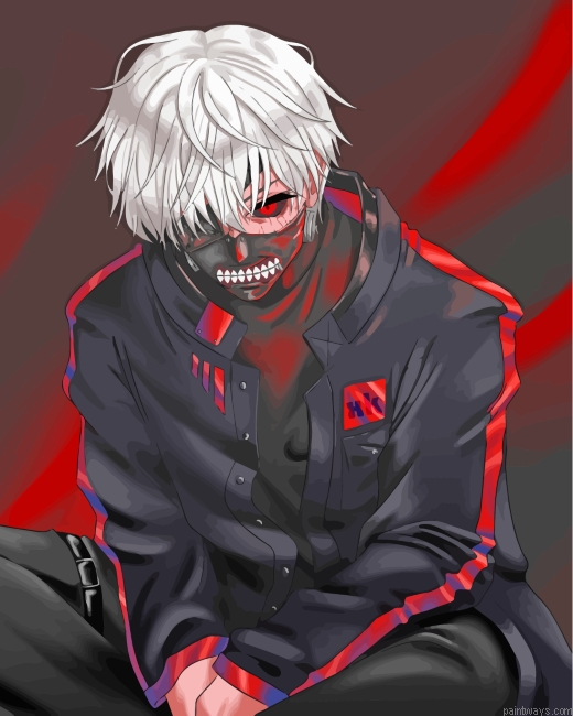 Kaneki Ken Character Painting By Numberss.png