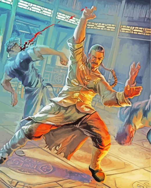 Karate Fighter Man Painting By Numberss.png