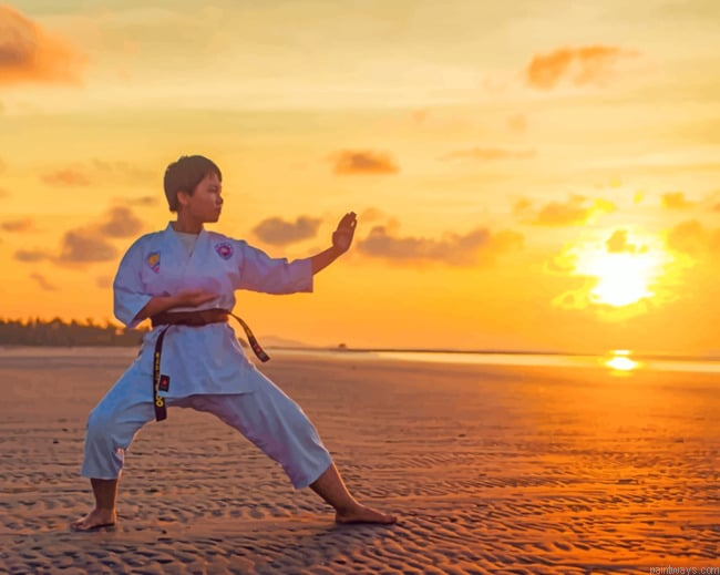 Karate Girl Painting By Numberss.png