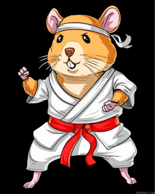 Karate Mouse Player Painting By Numberss.png