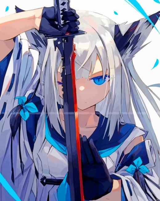 Kawakaze Warrior Painting By Numberss.png