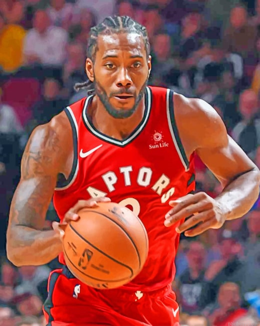 Kawhi Leonard Raptors Basketball Painting By Numberss.png