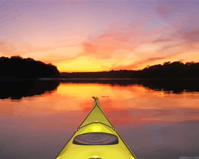 Kayaking At Sunset Painting By Numberss.png