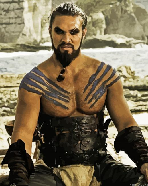 Khal Drogo Character Painting By Numberss.png