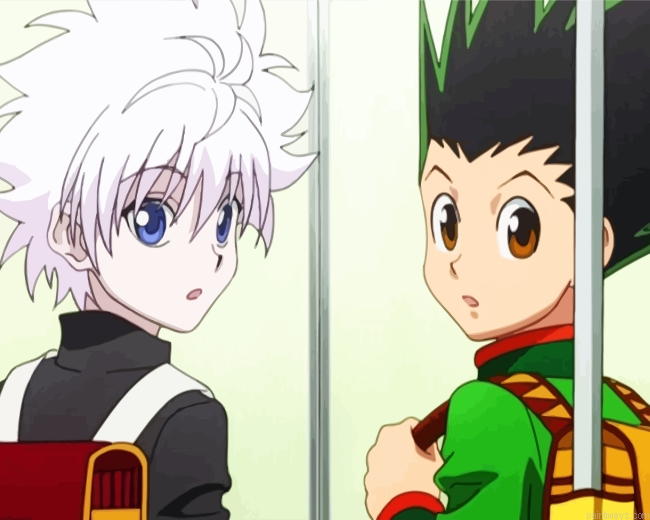 Killua And Gon Anime Painting By Numberss.png