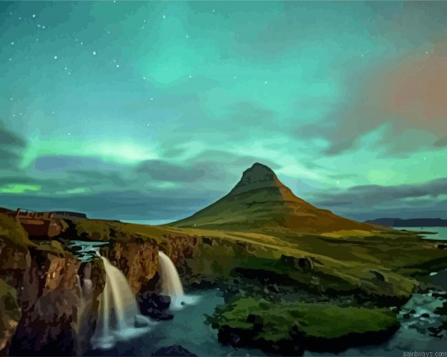 Kirkjufell Mountain Landscape Painting By Numberss.png