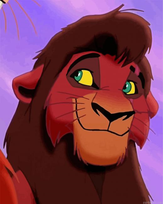 Kovu Lion Character Painting By Numberss.png
