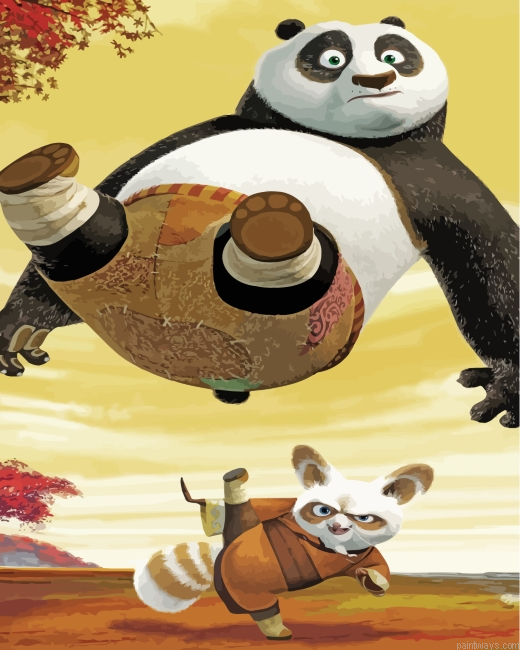 Kung Fu Panda Animation Painting By Numbers.png