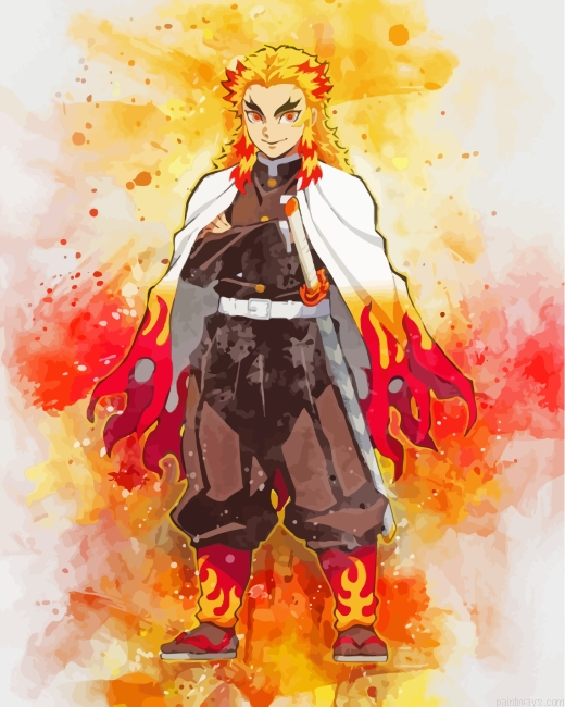 Kyojuro Rengoku Art Painting By Numberss.png