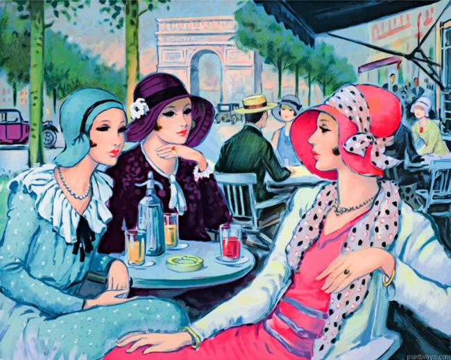 Ladies Coffee Time Painting By Numbers.png