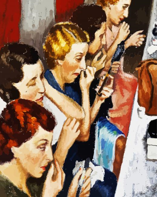 Ladies Doing Makeup Painting By Numberss.png
