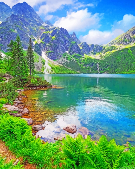 Lakeside Nature Painting By Numberss.png