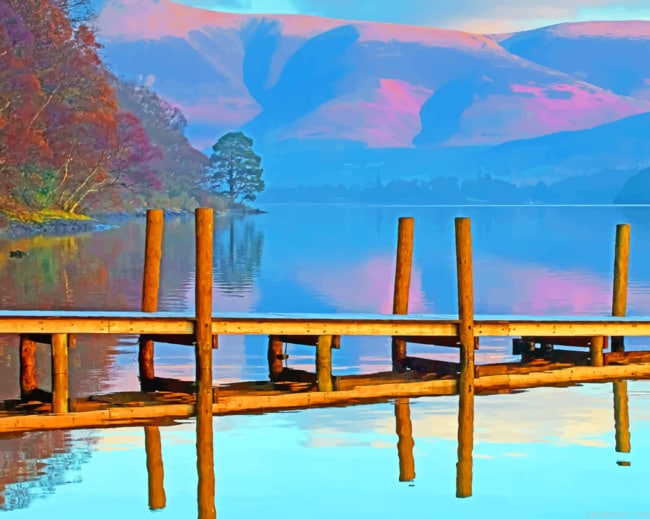 Landscape Reflection Painting By Numberss.png