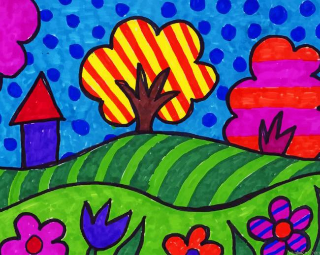 Landscape Simple Painting New Painting By Numberss.png