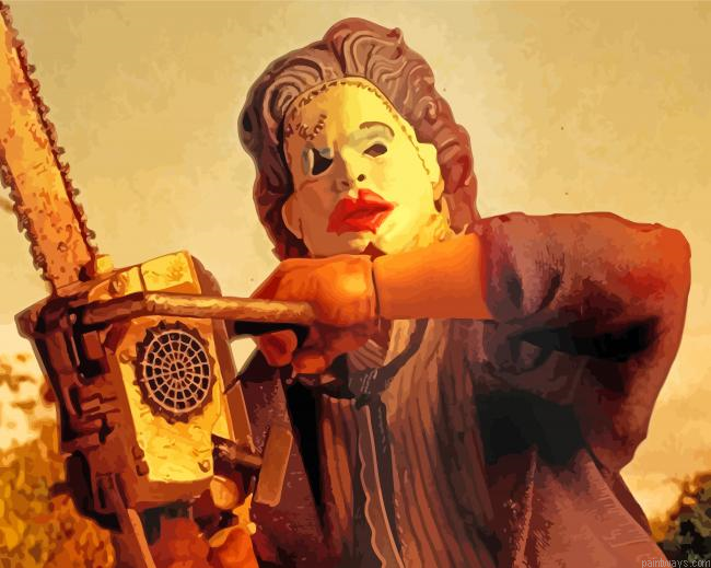 Leatherface Character Painting By Numberss.png