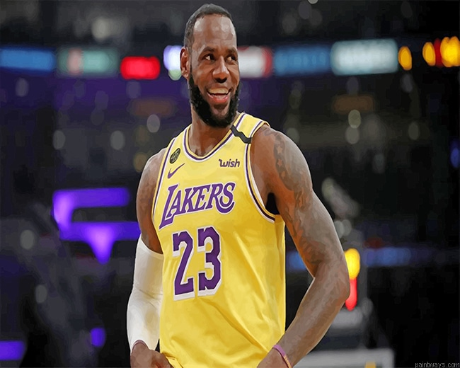 Lebron James Lakers New Painting By Numberss.png