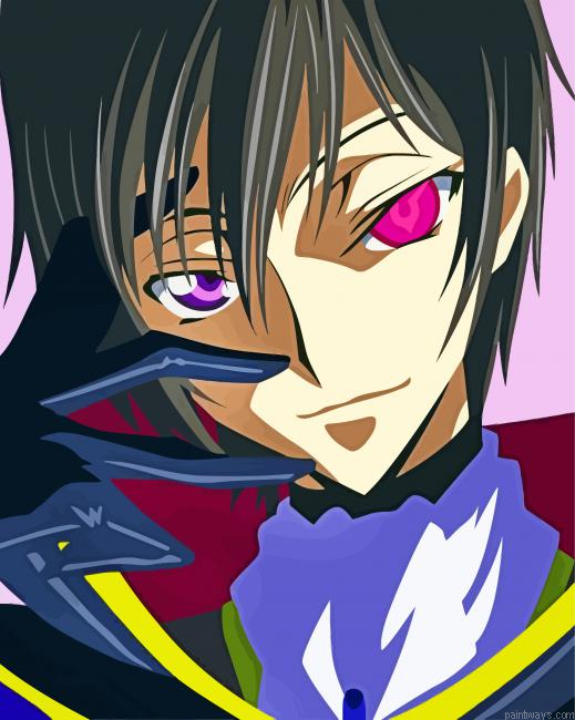 Lelouch Character Face Painting By Numberss.png