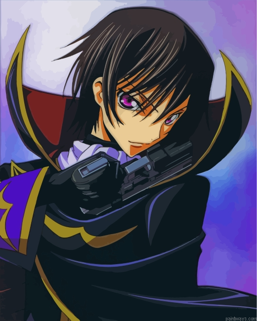 Lelouch Lamperouge Code Geass Anime Painting By Numbers.png