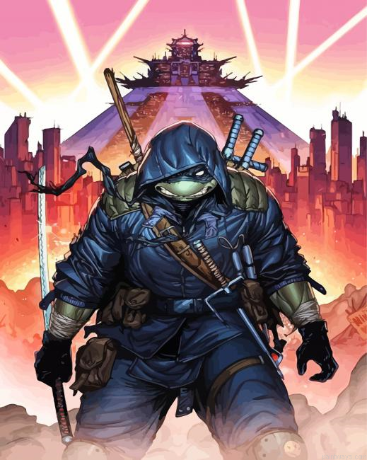 Leonardo Ninja Painting By Numberss.png