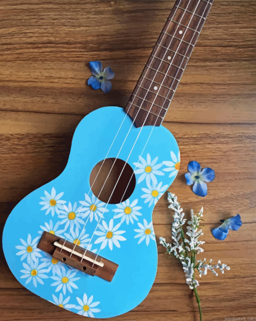 Light Blue Guitar Painting By Numberss.png