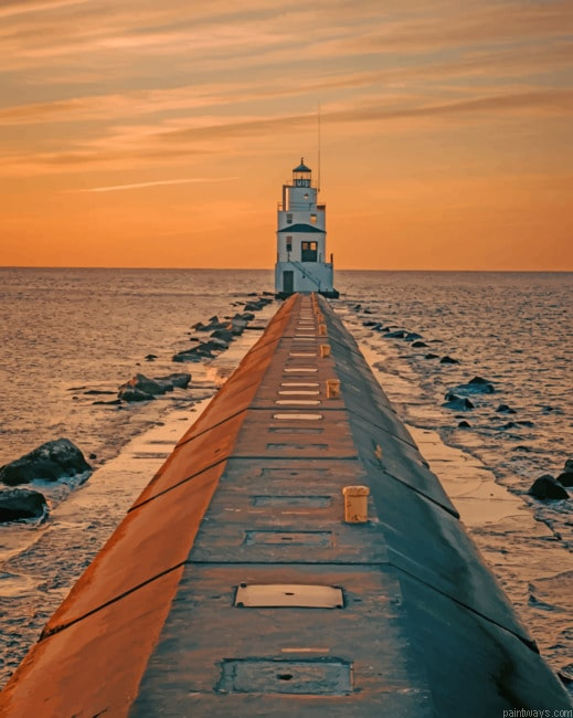 Light House Sunset Painting By Numberss.png