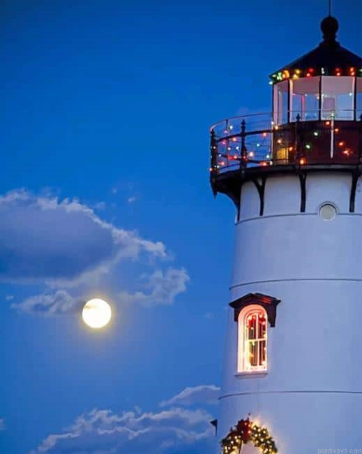 Lighthouse Christmas Painting By Numbers.png